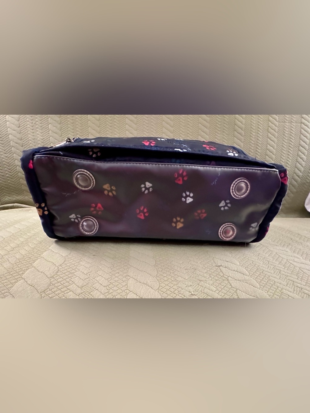 Lug Trolley Cosmetic Bag Paws Navy NWT - Picture 4 of 16